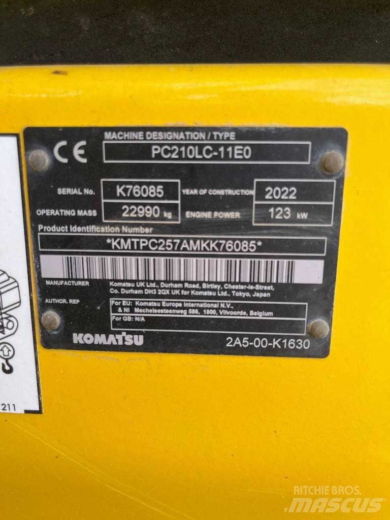 Komatsu PC210LC-11E0 Telakaivukoneet