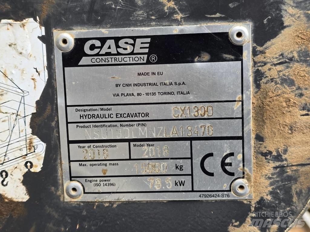 Case CX130 D Telakaivukoneet