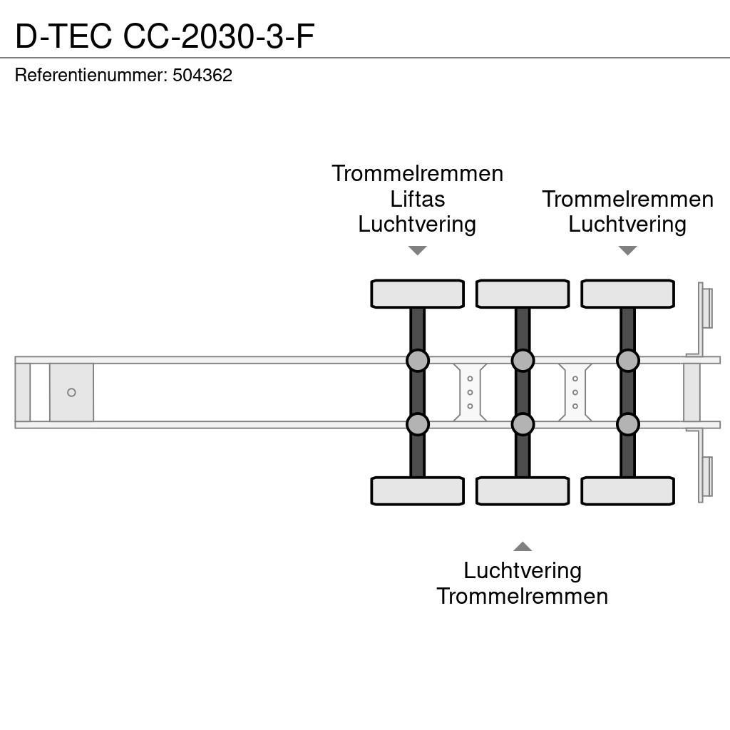 D-tec CC-2030-3-F Konttipuoliperävaunut