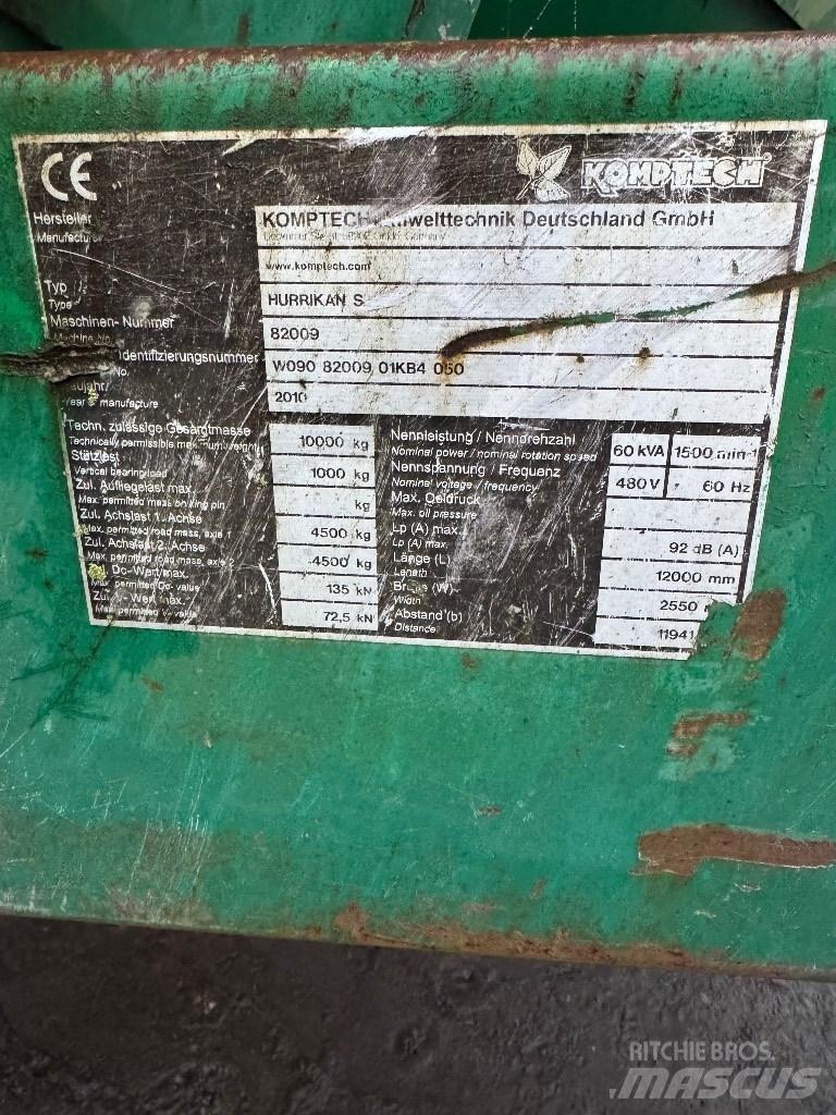 Komptech Hurrikan s Jätteenlajittelukalustot