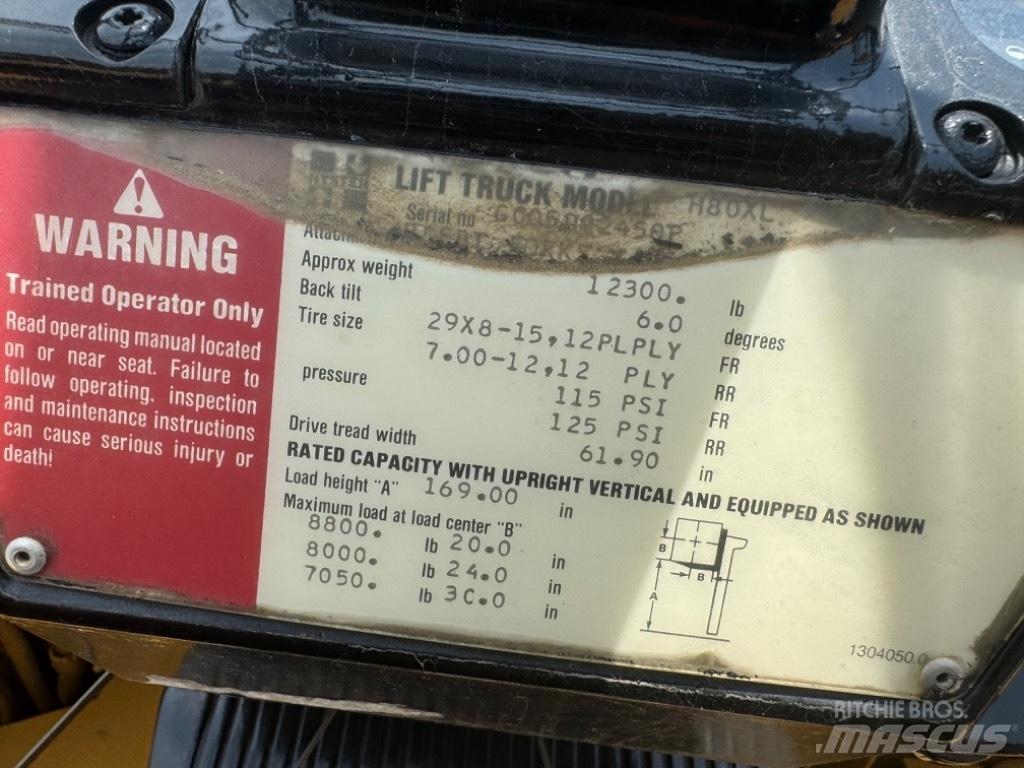 Hyster H 80 XL Muut haarukkatrukit