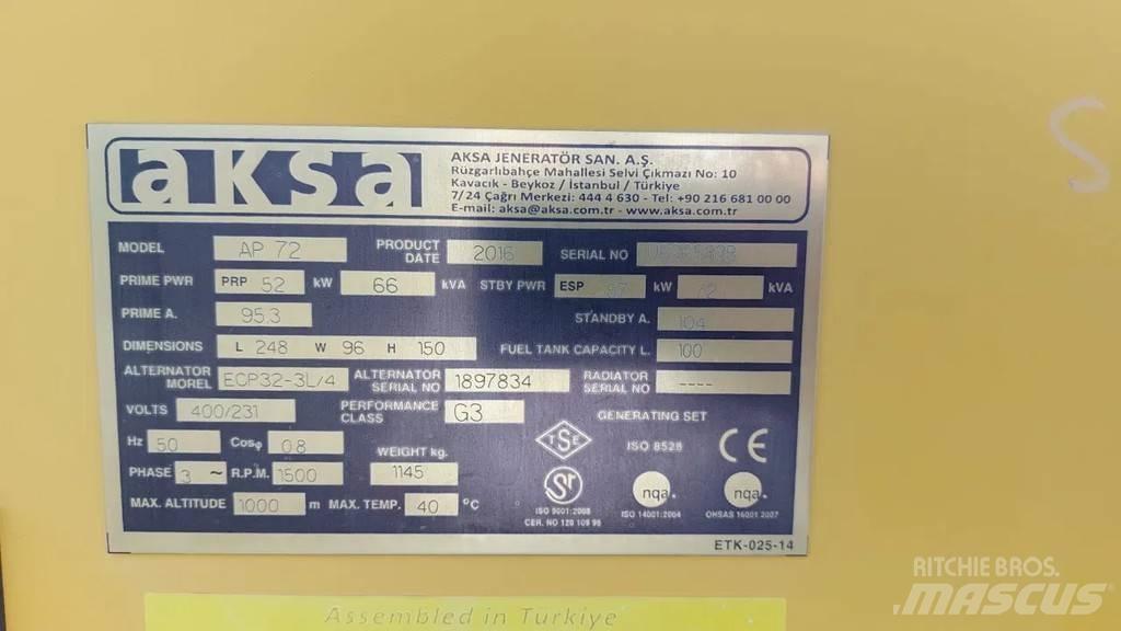 Perkins Aksa AP72 Muut generaattorit