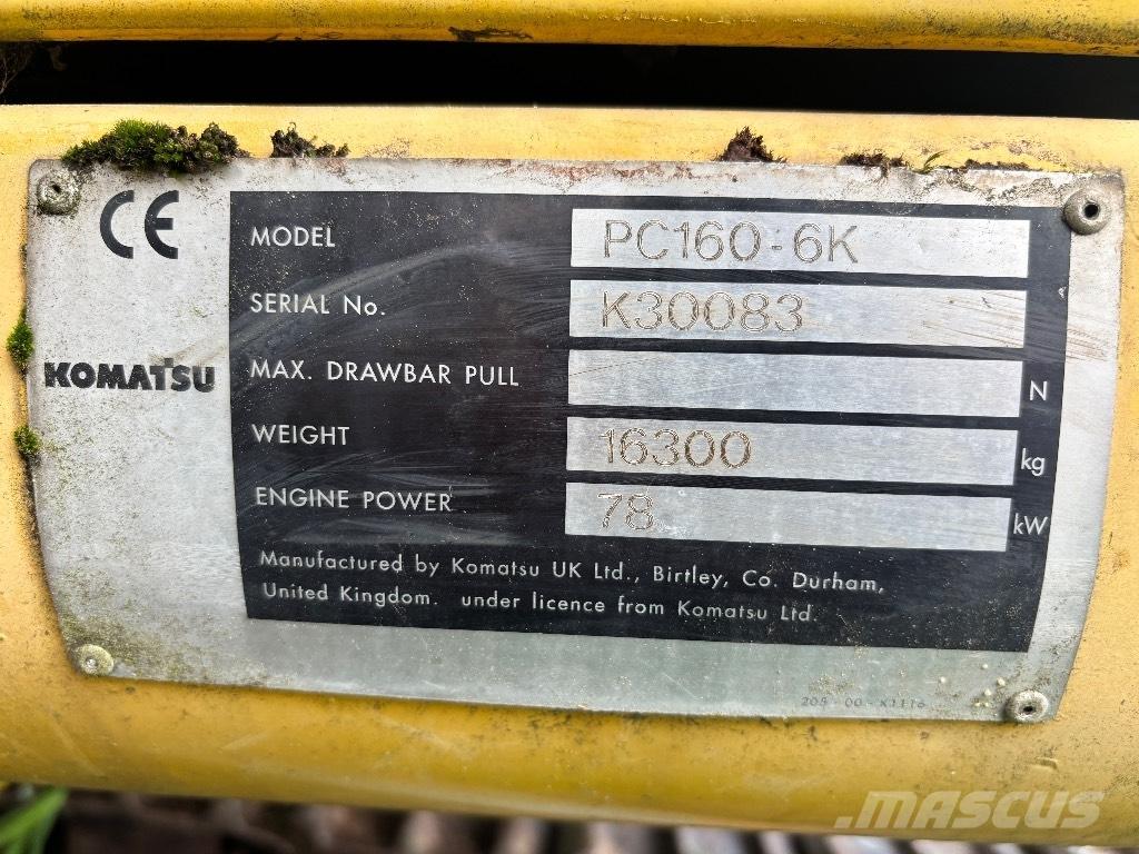 Komatsu PC 160-6K Telakaivukoneet