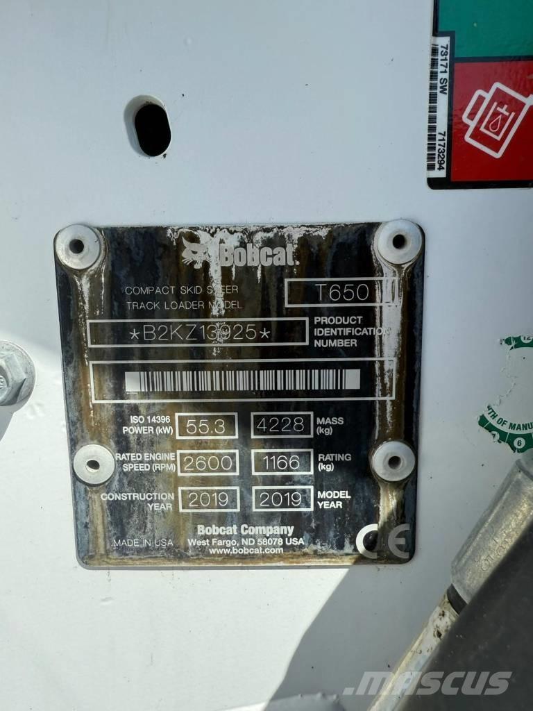 Bobcat T 650 Liukuohjatut kuormaajat