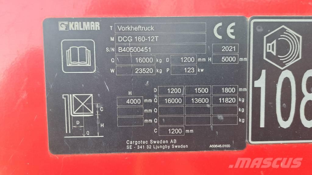 Kalmar DCG160-12T Muut koneet