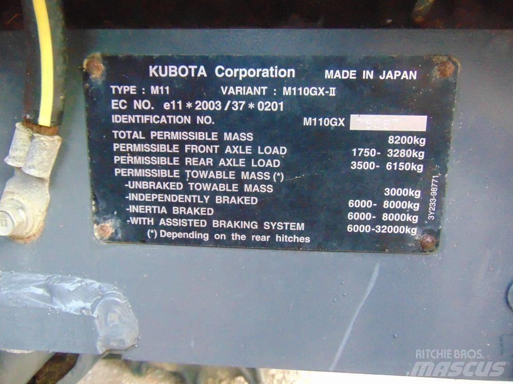 Kubota M 110 GX Traktorit