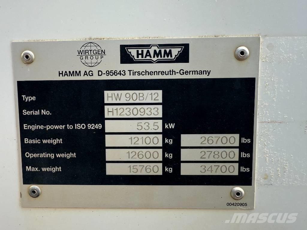 Hamm HW 90-12 Tandemjyrät