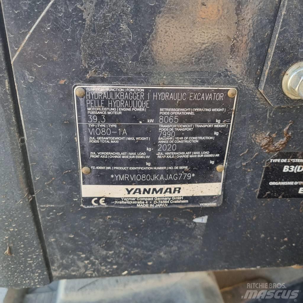 Yanmar Vio 80-1A Midikaivukoneet 7t - 12t