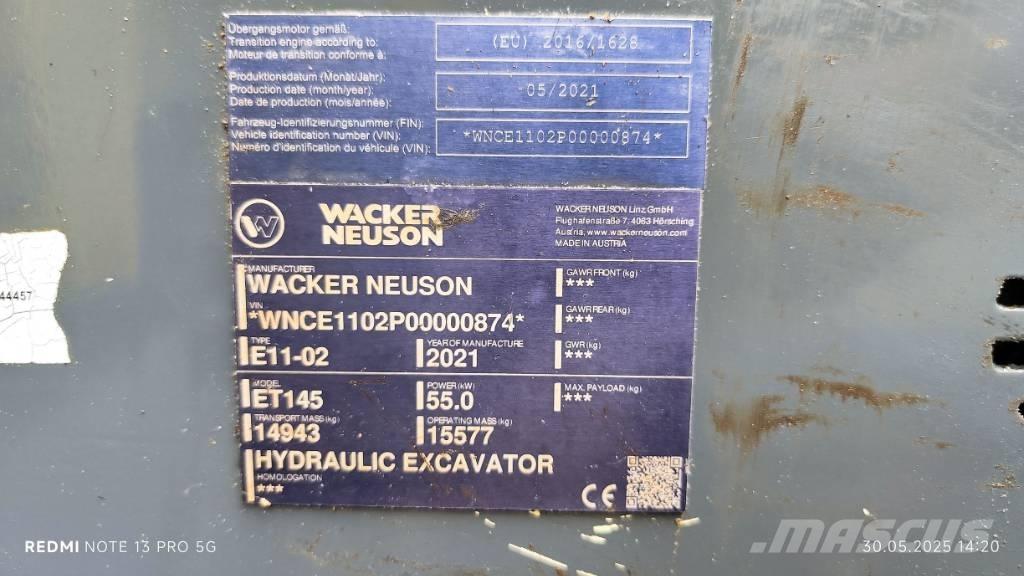 Wacker Neuson ET 145 Telakaivukoneet