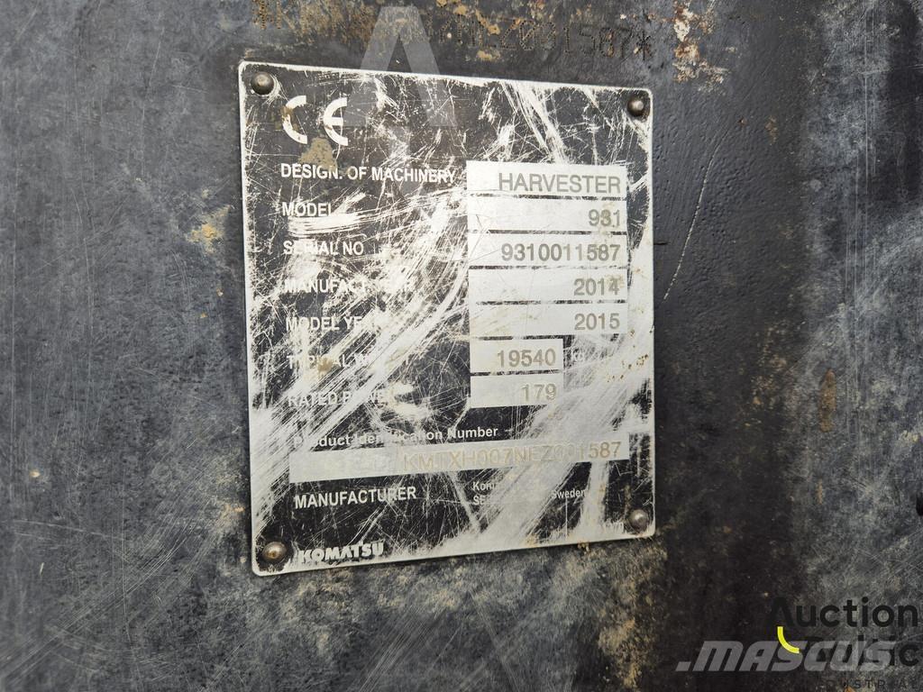 Komatsu 931.1 Harvesterit