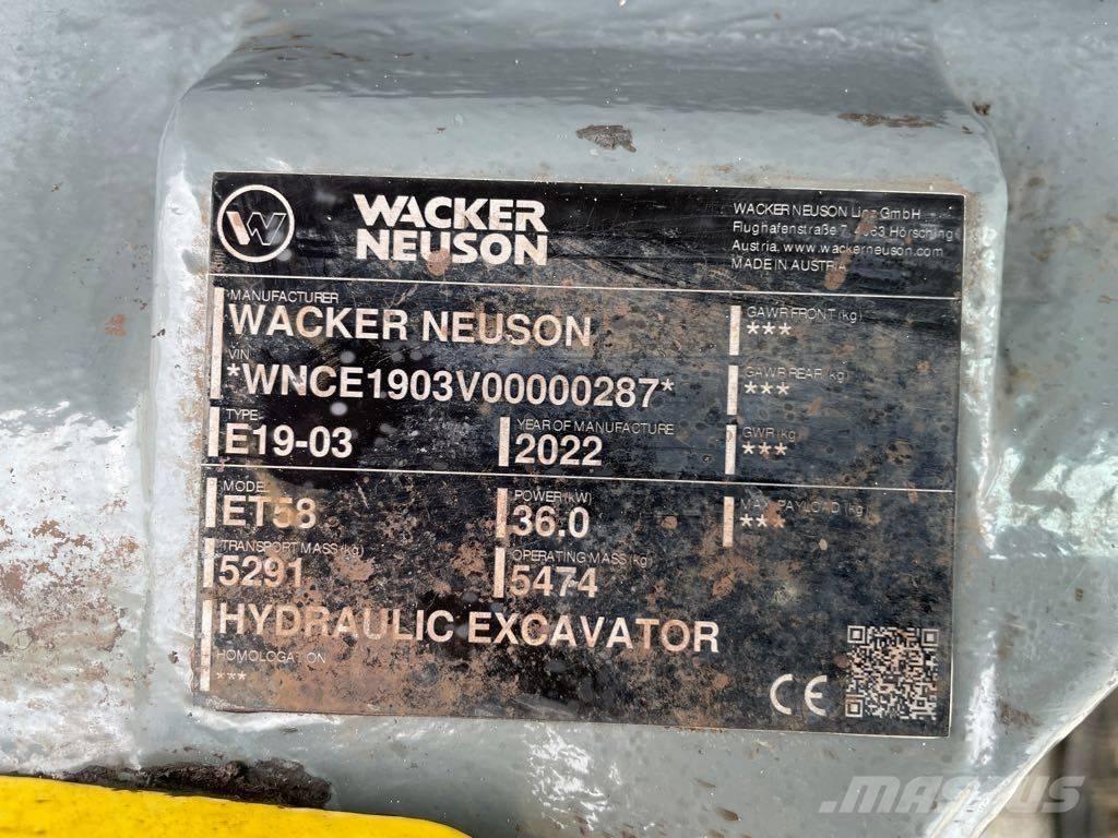 Wacker Neuson ET58 Telakaivukoneet