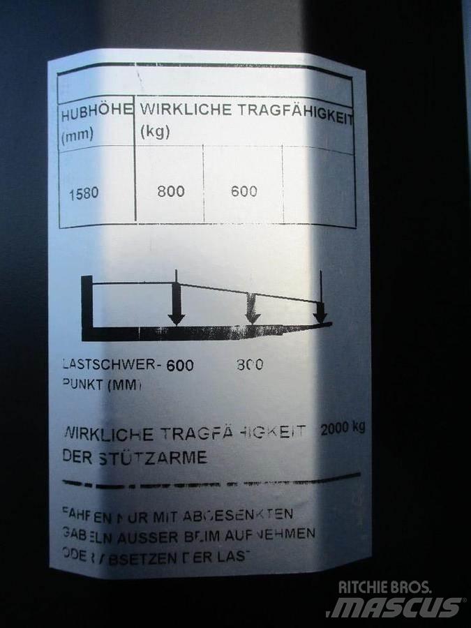 Toyota SWE 080L Käyden ajettavat pinoamistrukit
