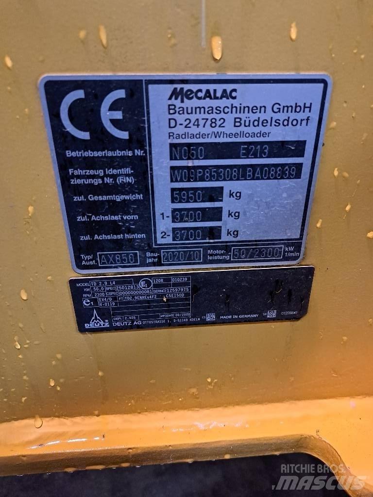 Mecalac AX 850 Pyöräkuormaajat
