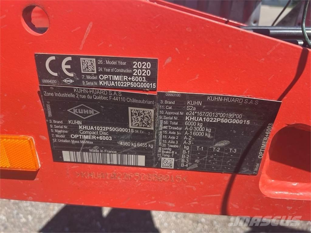 Kuhn Optimer + 6003 Muut maatalouskoneet