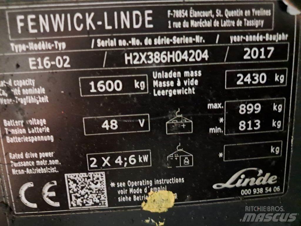 Linde E16-02 Sähkötrukit