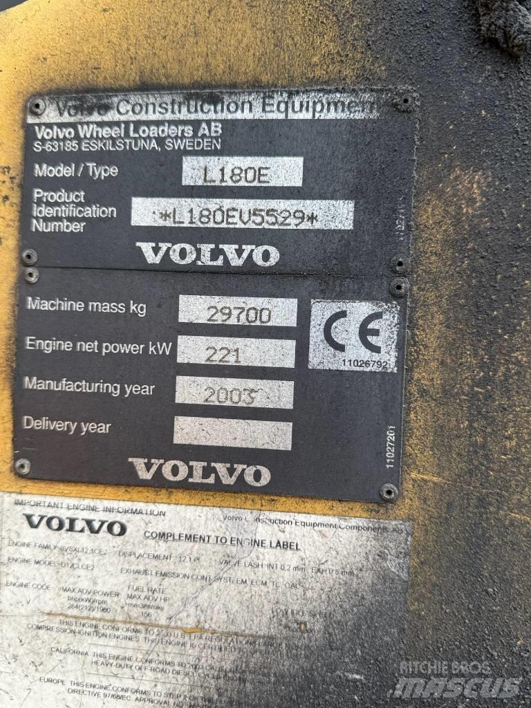 Volvo L 180 E Pyöräkuormaajat