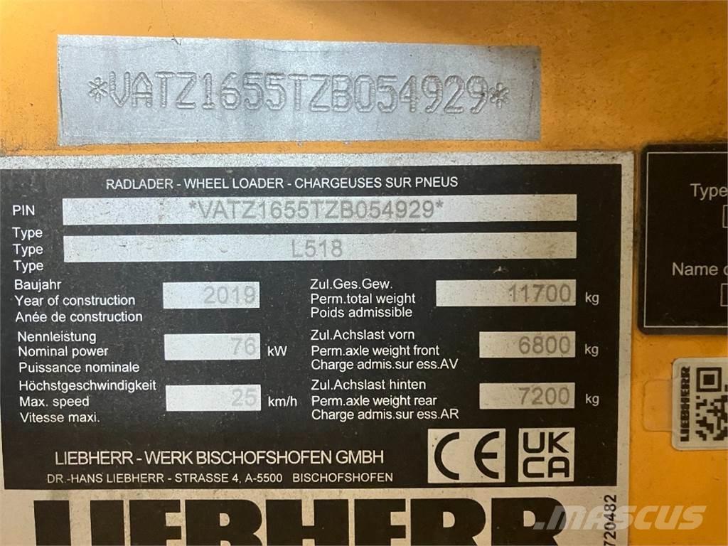 Liebherr L518 Pyöräkuormaajat
