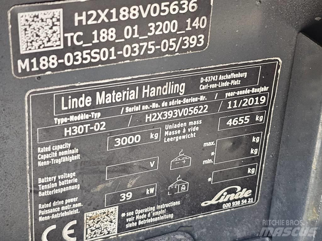 Linde H30T-02 Nestekaasutrukit