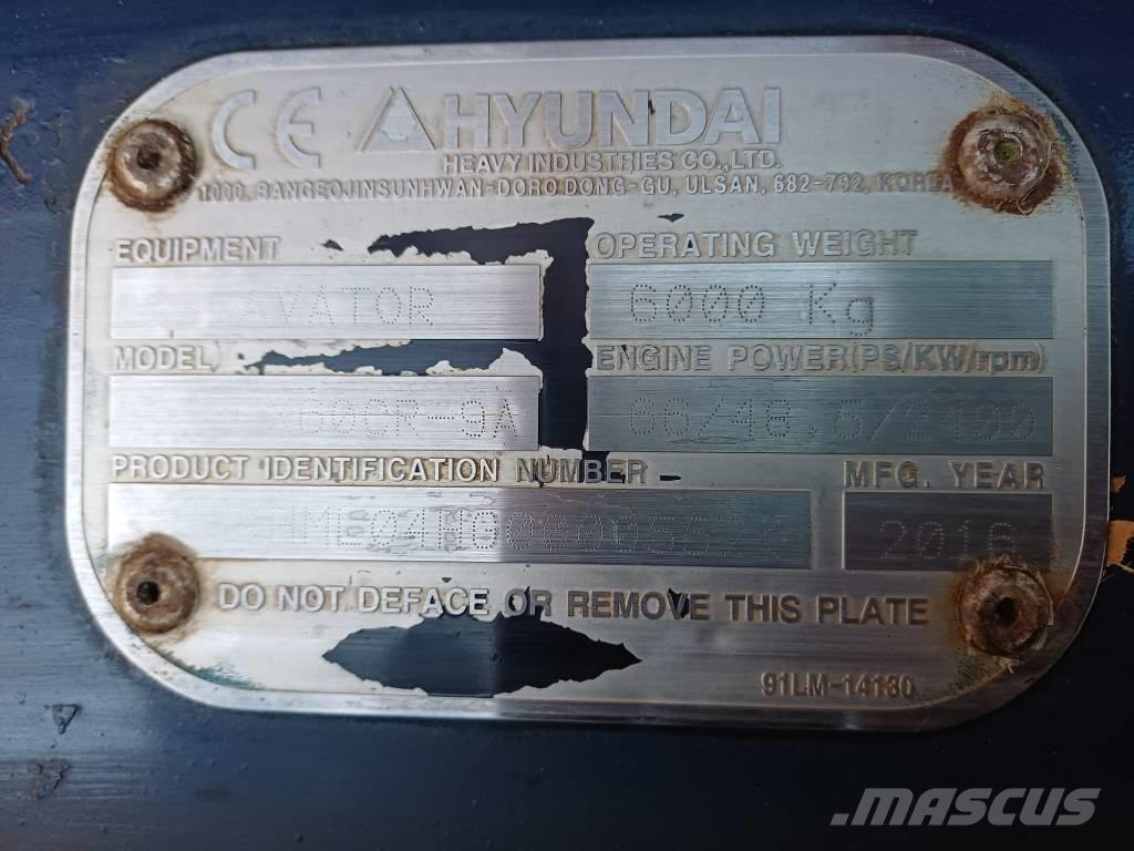 Hyundai 60cr-9a Minikaivukoneet < 7t