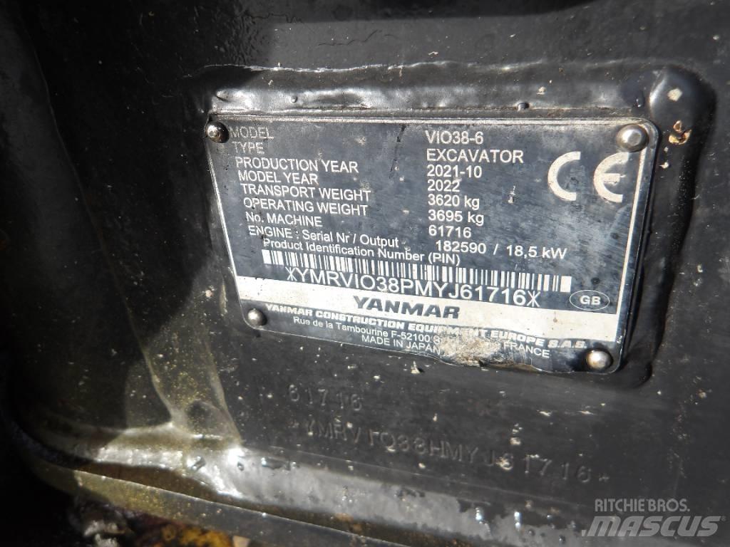 Yanmar Vio 38 Minikaivukoneet < 7t