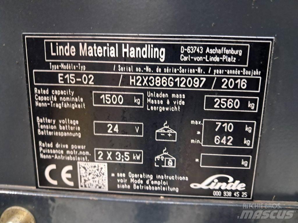 Linde E15-02 Sähkötrukit