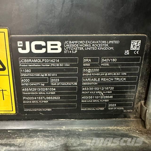 JCB 540-180 Kurottajat