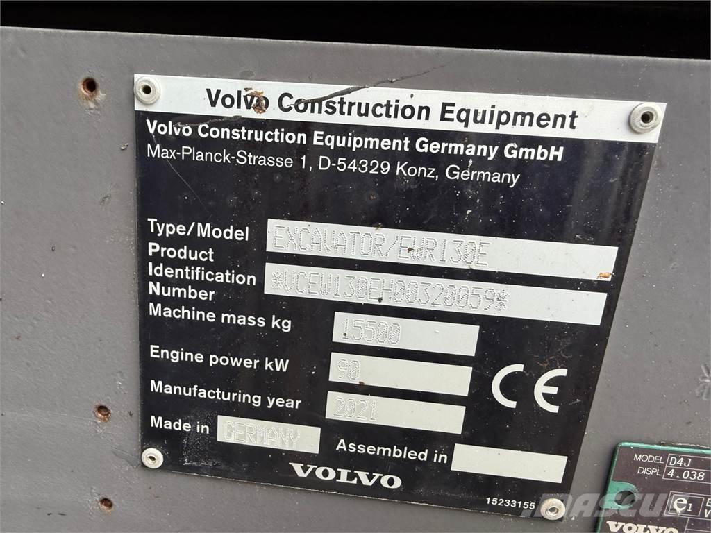 Volvo EWR130E Pyöräkaivukoneet