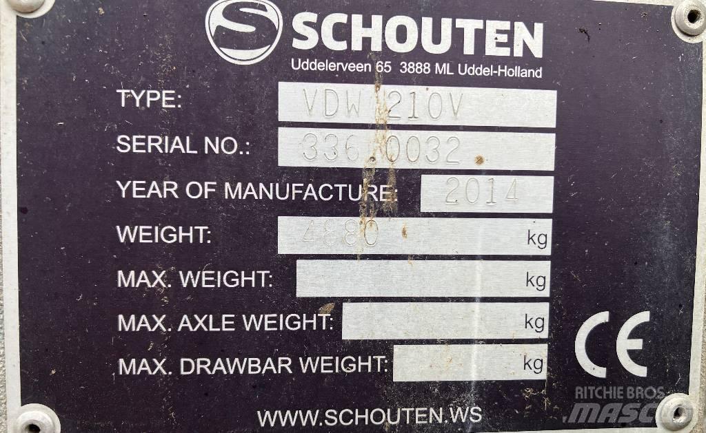 Schouten VDW 210 V Muut karjatalouskoneet ja lisävarusteet