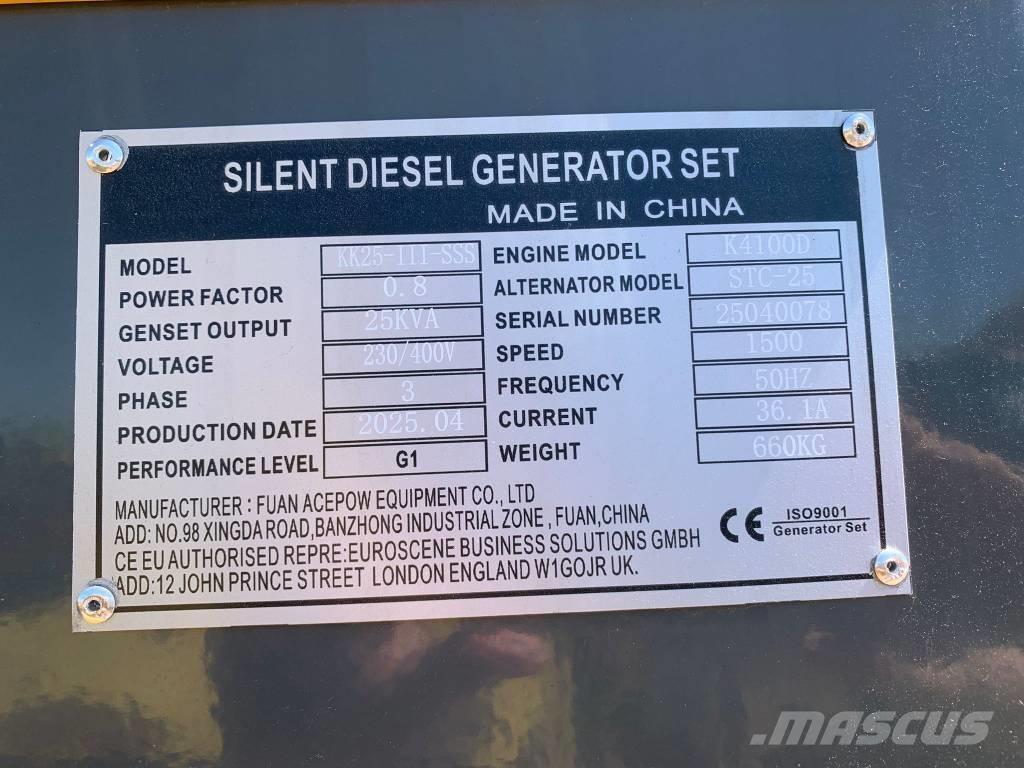 Kawakenki KK25 Dieselgeneraattorit