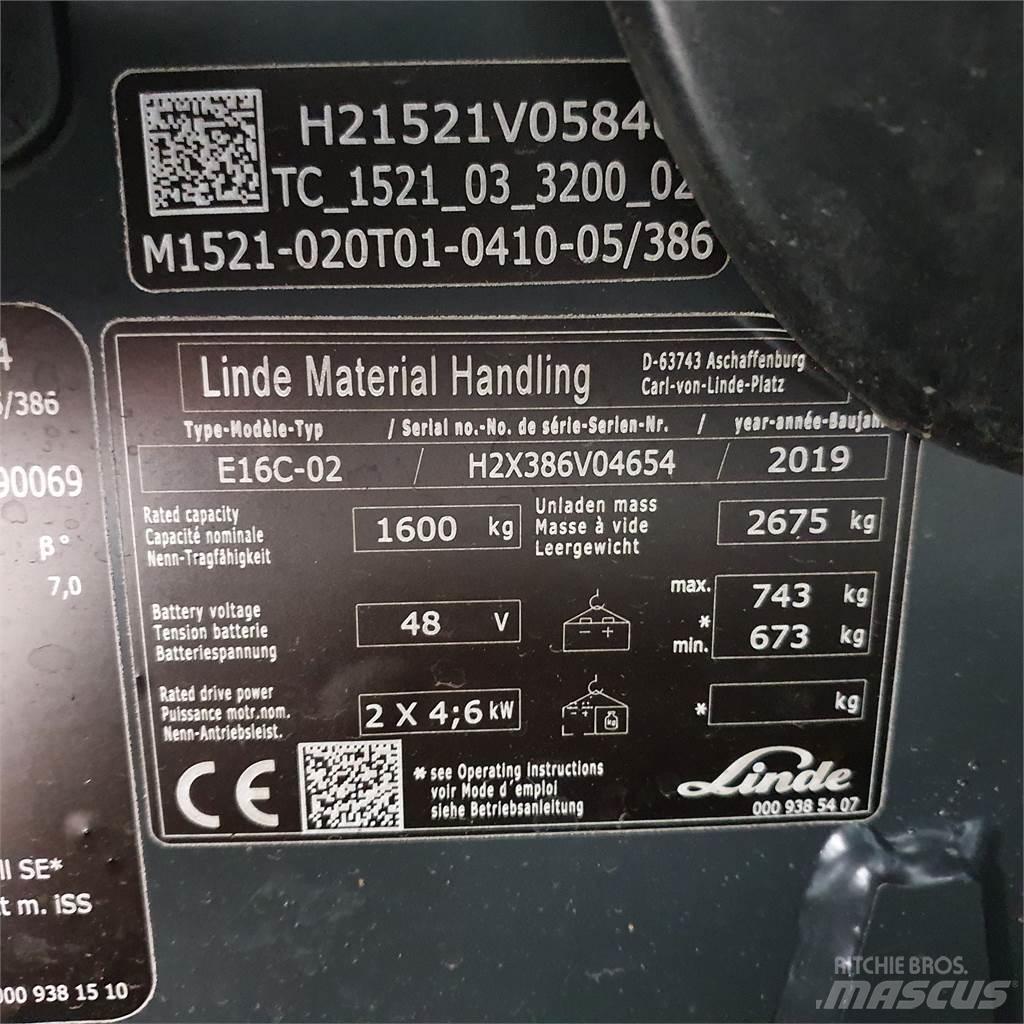 Linde E16C Sähkötrukit