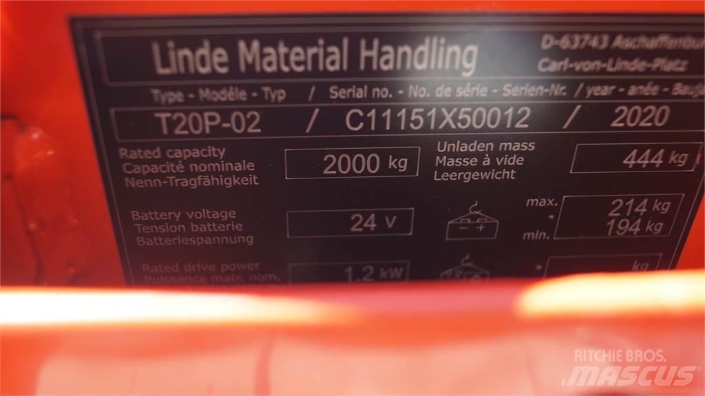 Linde T20P Lavansiirtotrukit