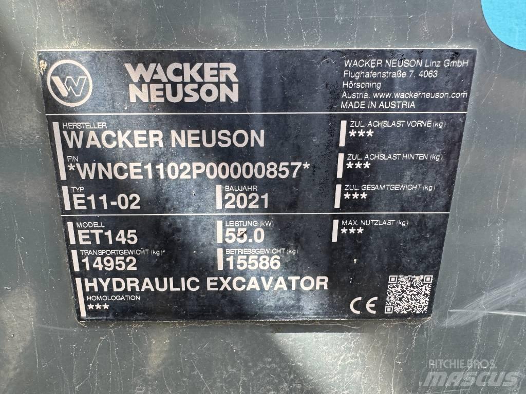 Wacker Neuson ET145 Telakaivukoneet