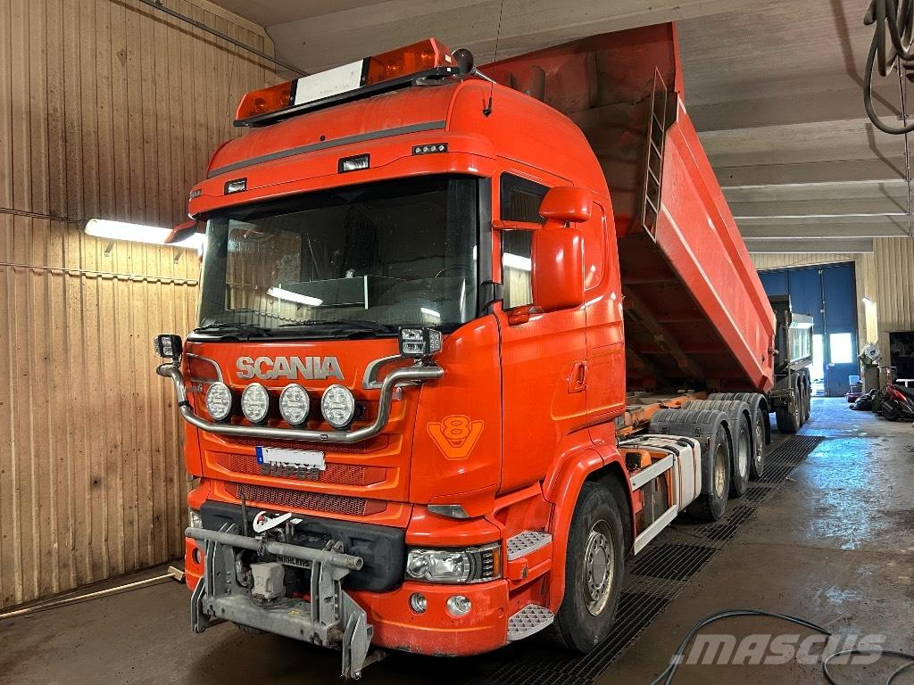 Scania R 520 Tridem Sora- ja kippiautot