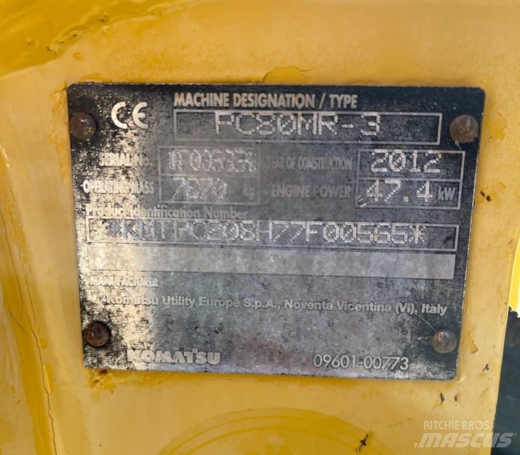 Komatsu PC 80 MR-3 Midikaivukoneet 7t - 12t