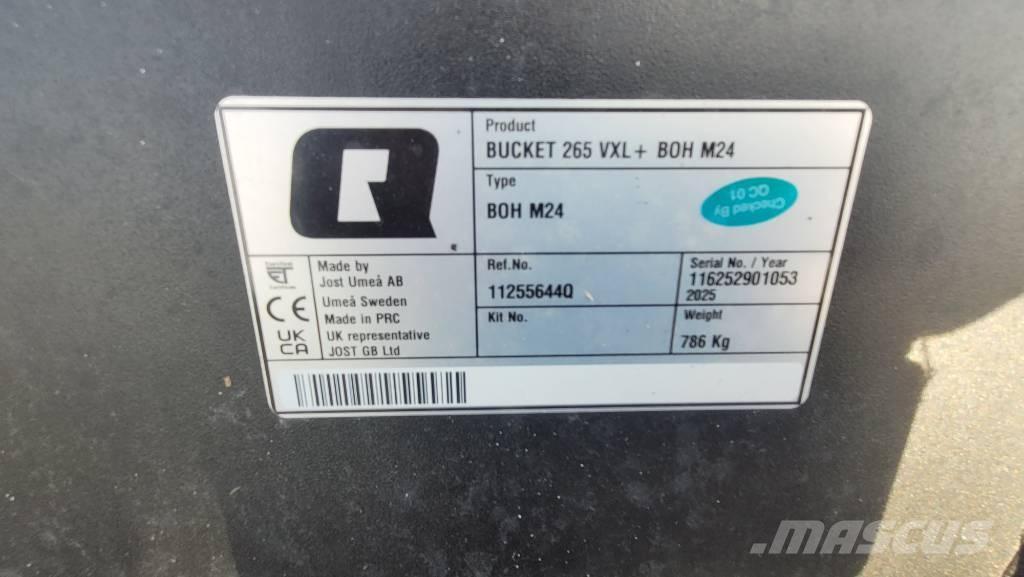 Quicke VXL+ 265 Etukuormaimen varusteet