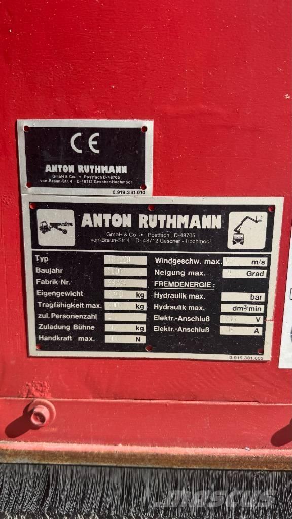 Ruthmann TR220 Teleskooppipuominostimet