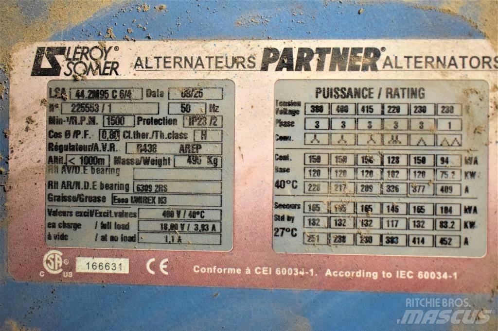 Sdmo R165 Dieselgeneraattorit