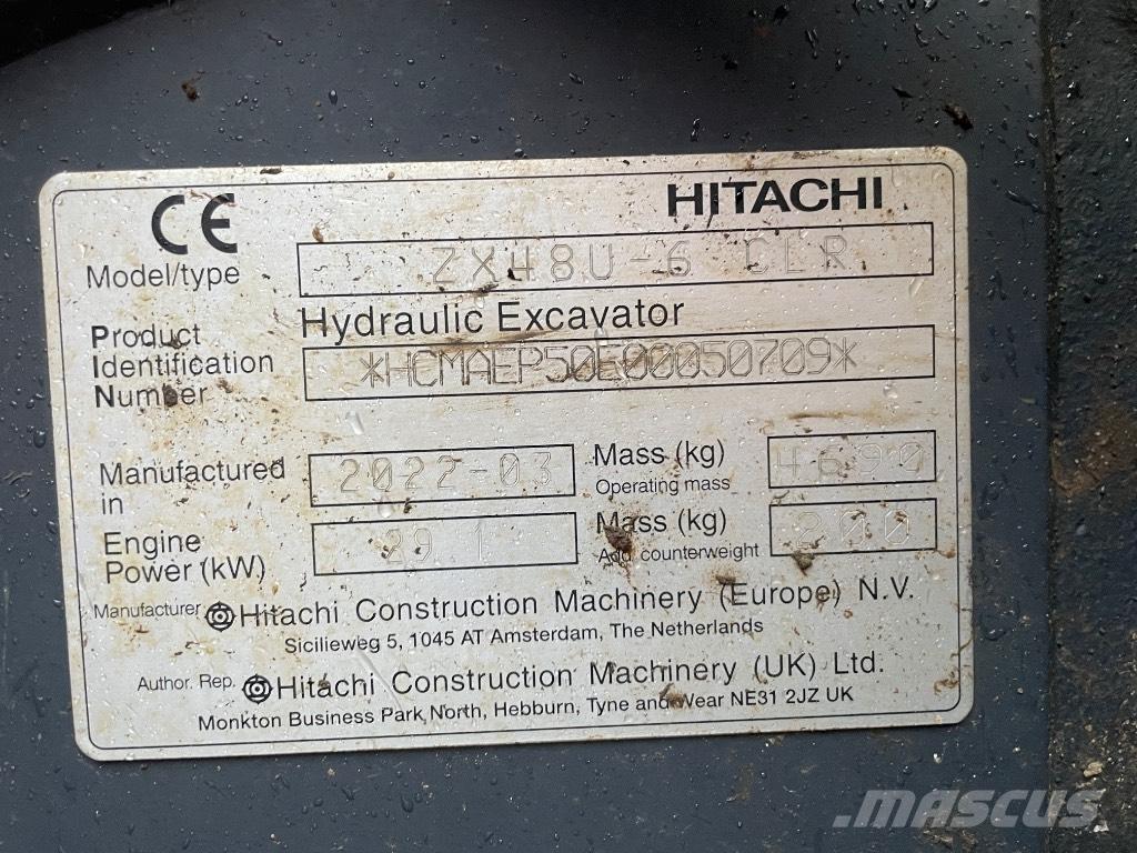 Hitachi ZX 48 U-6 Minikaivukoneet < 7t