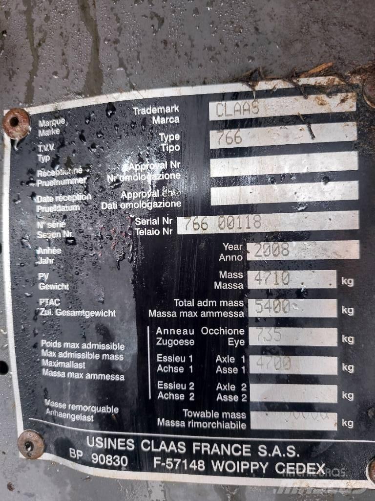 CLAAS kombipress 355 Pyöröpaalaimet