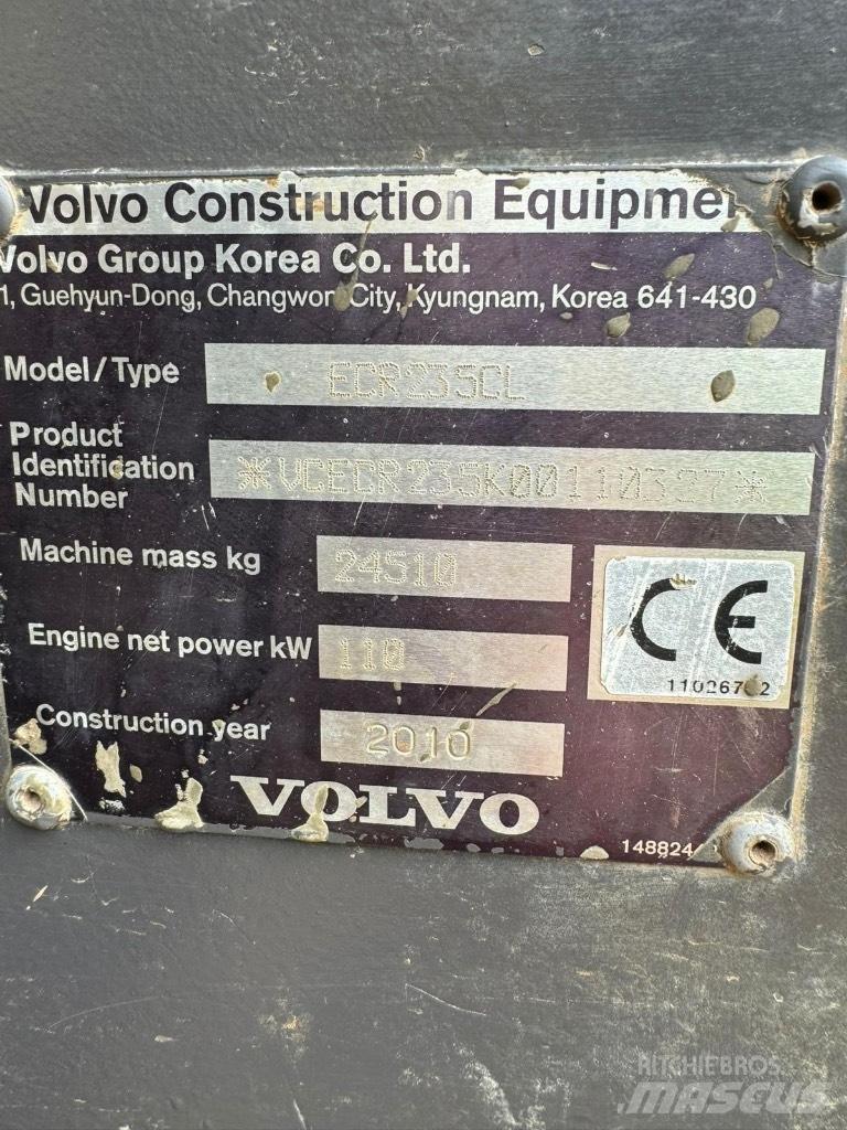 Volvo ECR 235 C L Telakaivukoneet