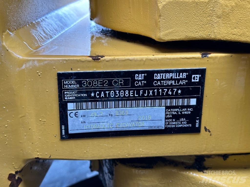 CAT 308E2 CR Midikaivukoneet 7t - 12t