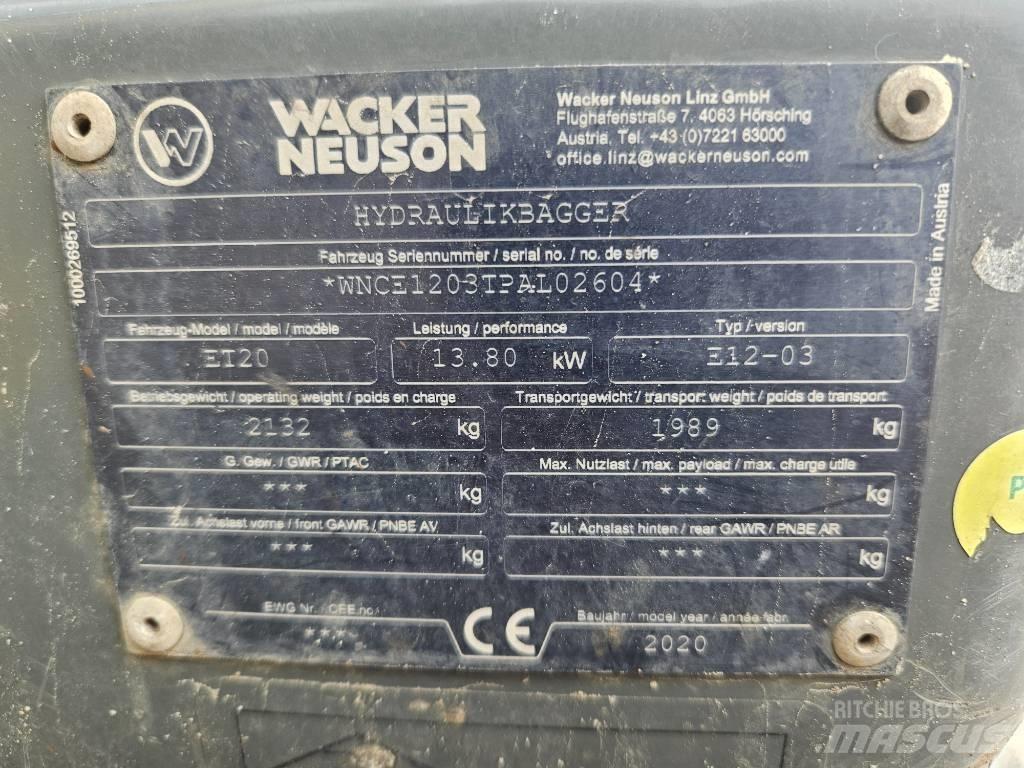Wacker Neuson ET 20 Minikaivukoneet < 7t