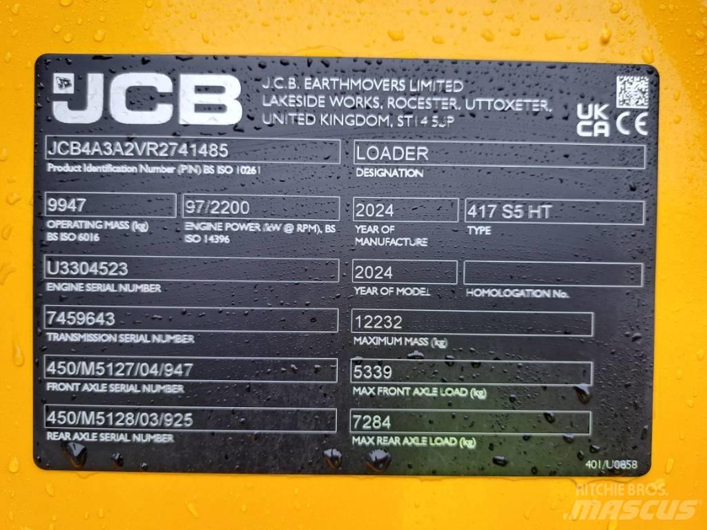 JCB 417 HT Pyöräkuormaajat