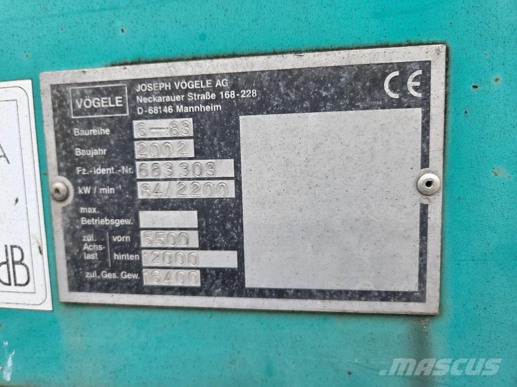 Vögele Super 1603 Asfalttikoneet