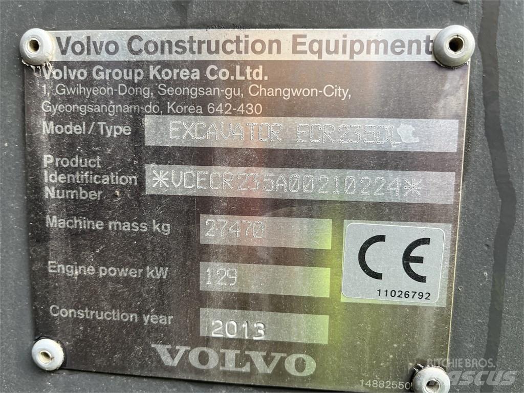 Volvo ECR 235 DL Telakaivukoneet