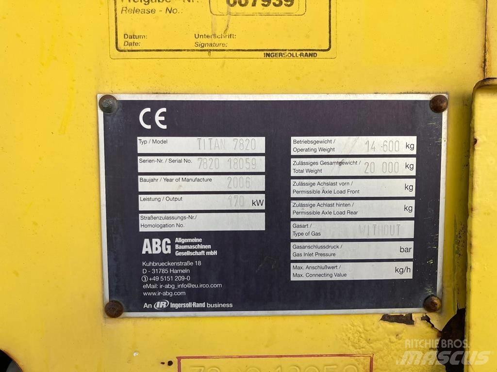 ABG Titan 7820 Asfalttikoneet