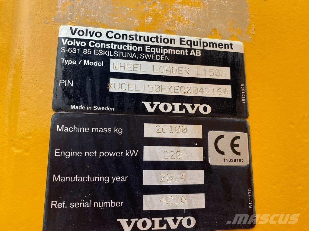 Volvo L 150 H Pyöräkuormaajat