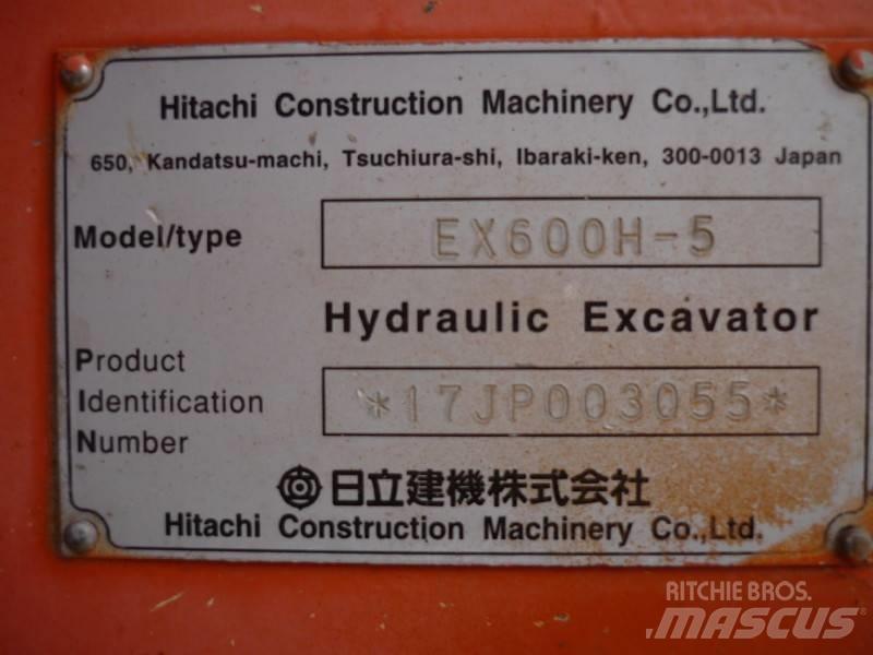 Hitachi EX 600 H-5 Telakaivukoneet