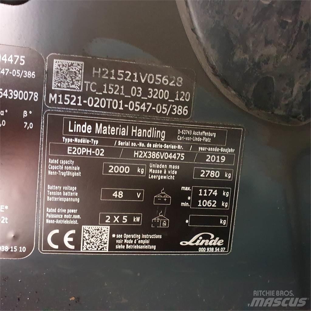 Linde E20PH Sähkötrukit