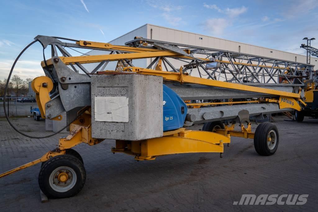 Potain Igo 15 Itsensä kokoavat nosturit
